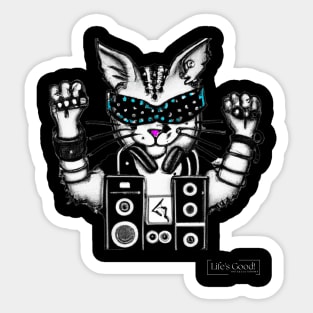 rock & cats Sticker